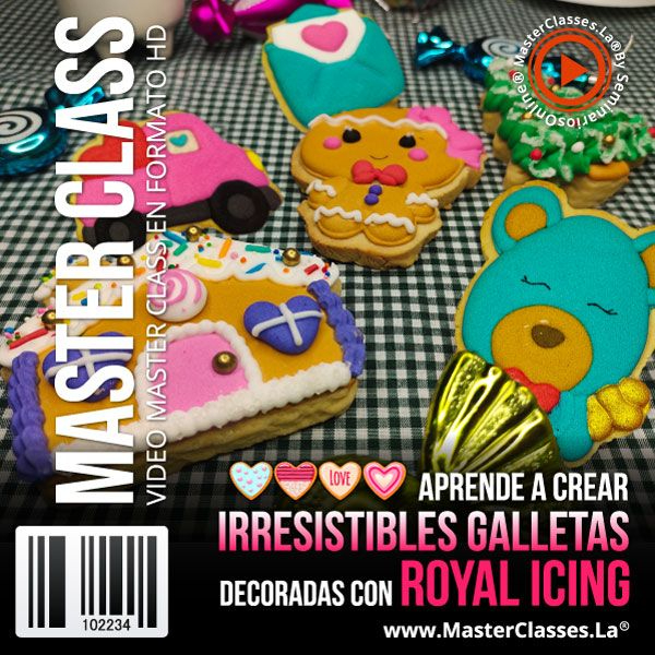 APRENDE A CREAR IRRESISTIBLES GALLETAS DECORADAS CON ROYAL ICING