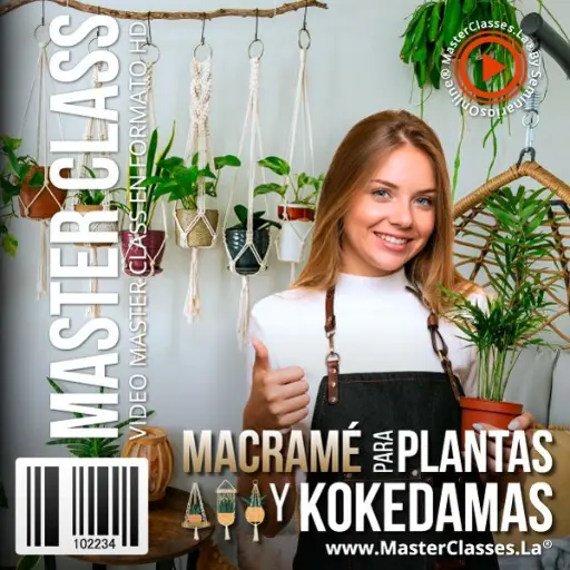 [1691115] MACRAMÉ PARA PLANTAS Y KOKEDAMAS